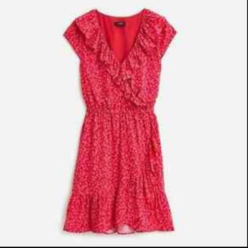 NWT J. Crew Ruffle Dress in Tossed Bouquet